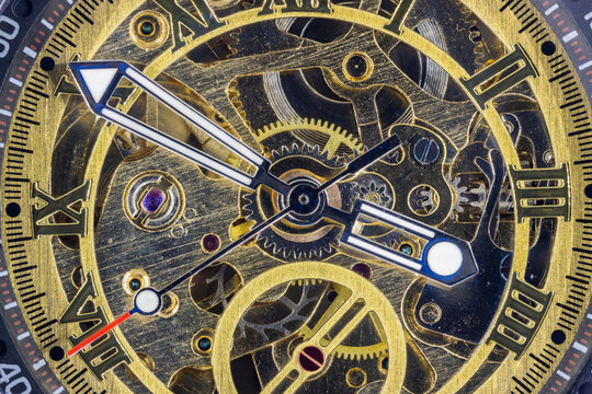 Mechanism Of A Vintage Watch  