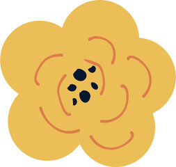 Flower Illustration. Spring flower.