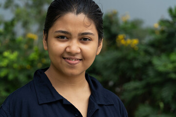 Young Indian girl closeup portrait