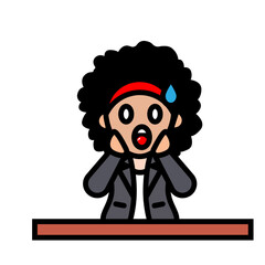 businesswoman shocked