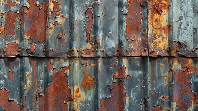 Capture the rustic charm of rusty metal textures, perfect for grungy backdrops in vintage-themed artwork. , Minimalism,