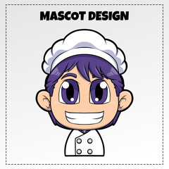 Vector Food Chef Logo Mascot Illustration Vector Design