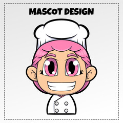 Vector Food Chef Logo Mascot Illustration Vector Design