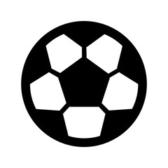 Obraz premium football glyph icon
