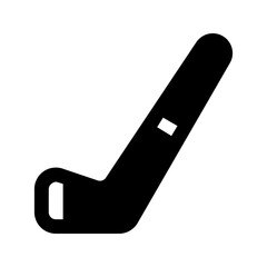 hockey stick glyph icon