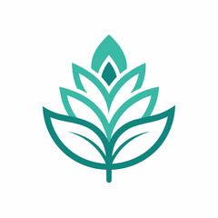        Flower logo vector art illustration.
