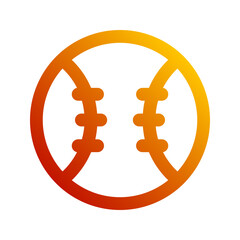 baseball gradient icon