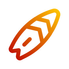 surfboard gradient icon