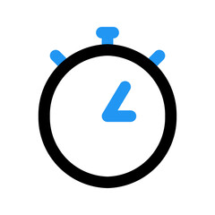 stopwatch line color icon