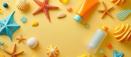 Summertime Fun with Sunscreen and Seashells