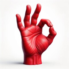 Hand colors with success symbol andagreement symbol