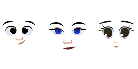 얼굴 표정(눈+코+입)
