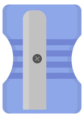 Pencil sharpener flat vector design illustration isolated on white background.