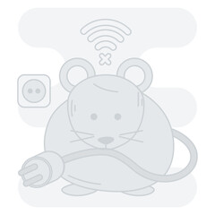No Internet Connection Empty States Illustration, perfect for user interface projects
