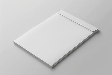 Blank envelope and letter mockup