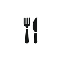 Fork and knife icon vector. EPS 10 editable vector