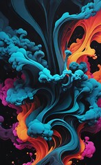 abstract background with swirls