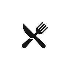 Fork and knife icon vector. EPS 10 editable vector