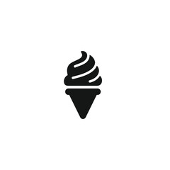 Ice cream icon vector. EPS 10 editable vector