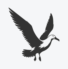 Obraz premium Majestic Albatross Silhouette Collection, Ideal for Art and Design Enthusiasts