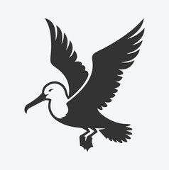 Obraz premium Majestic Albatross Silhouette Collection, Ideal for Art and Design Enthusiasts