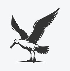 Obraz premium Majestic Albatross Silhouette Collection, Ideal for Art and Design Enthusiasts