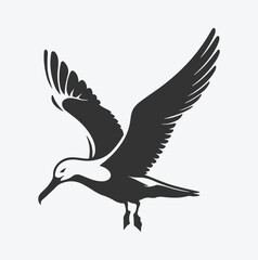 Obraz premium Majestic Albatross Silhouette Collection, Ideal for Art and Design Enthusiasts