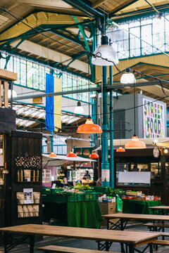 Market Stalls at Markthalle Neun in Berlin
