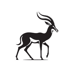 Gazelle vector icon silhouette
