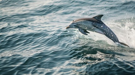 Naklejka premium dolphin in water sea