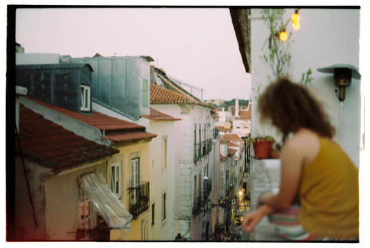 FILM travel moment in Lisbon Bairro Alto