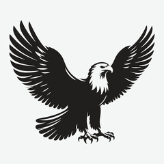 Majestic Eagle Silhouette Vector: Stunning High-Resolution Graphics for Design Projects