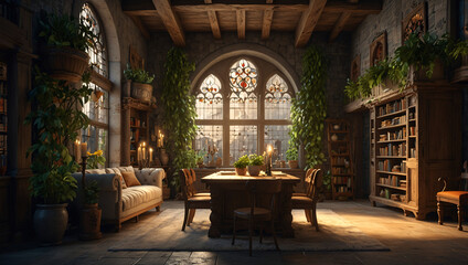 decoration in the living room house like nature