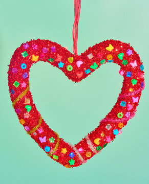 Y2k Valentines Day Heart with beads