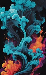 Fototapeta premium abstract background with swirls