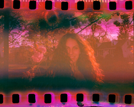 film soup portrait of young woman dancing 