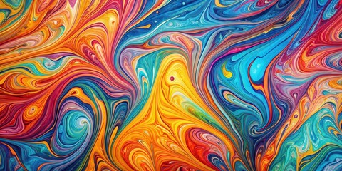 Vibrant and abstract liquid marbled patterns , art, vibrant, colorful, abstract, marbled, design, waves, fluid