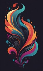 Fototapeta premium abstract background with swirls 