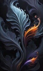 Obraz premium abstract background with swirls 