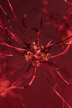 Neuron cell, 3D illustration