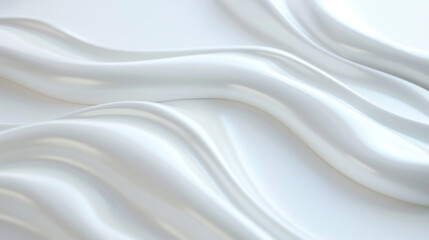 Obraz premium Abstract gray wavy stripes pattern on white background