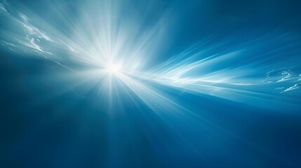 blue sun burst background