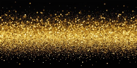 Glittering gold patterns on a black backdrop creating a luxurious and elegant look, luxury, elegant, gold, glitter, black