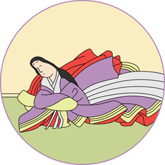 カラー円形百人一首　儀同三司母