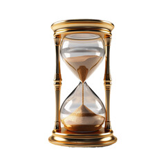 Elegant Hourglass on Transparent Background