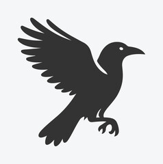 Obraz premium Majestic Crow Silhouette Collection, Perfect for Art, Design, and Craft Projects