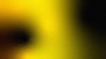 Abstract gradient background blending from yellow to black with noise grain texture