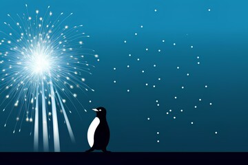 penguins on the moon made by midjourney