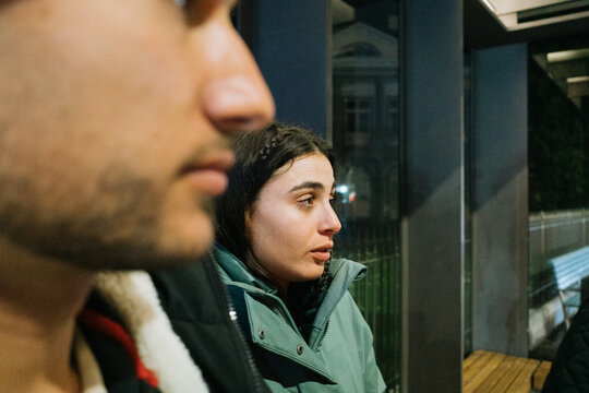 People Waiting For the Bus