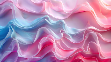 Fototapeta premium Colorful Abstract Background with Wave Pattern, Close-up View of Realistic Texture